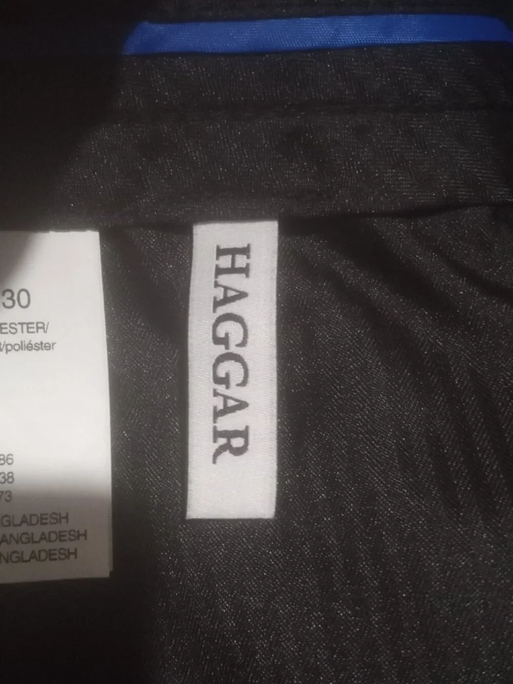 Haggar Men's All Day Comfort Slim-Straight Dress Pants 38x30 Black NWT MSRP $70 - Picture 8 of 10